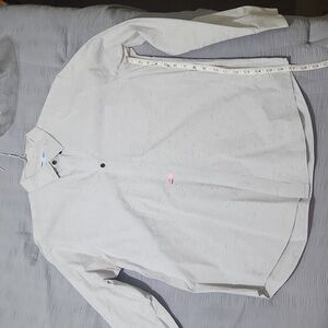 Old Navy Button-down Tan and gray speck shirt